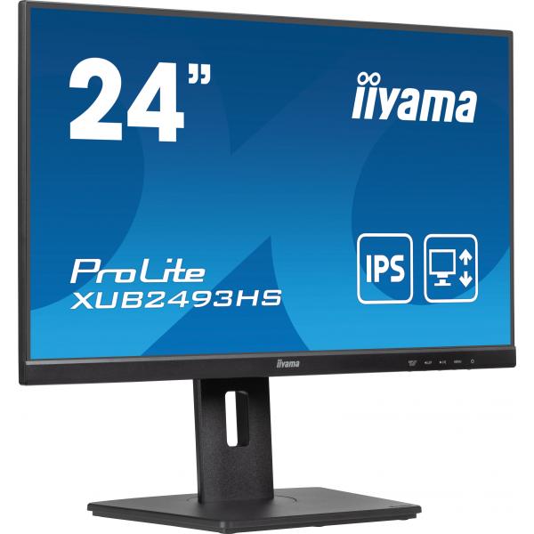 iiyama ProLite XUB2493HS-B6 Monitor PC 60,5 cm [23.8] 1920 x 1080 Pixel Full HD LED Nero (iiyama ProLite XUB2493HS-B6 - Monitor a LED - 24 [23.8 visualizzabile] - 1920 x 1080 Full HD [1080p] @ 100 Hz