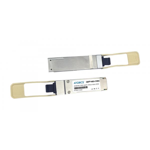 ATGBICS 40G-QSFP-ESR4-INT-C modulo del ricetrasmettitore di rete Fibra ottica 40000 Mbit/s QSFP+ 850 nm (Brocade compatible Transceiver QSFP+ 40GBase-CSR4 [850nm, MMF, 400m, MPO-12, DOM])
