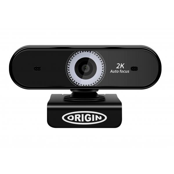 Origin Storage OS-USB-2KWEBCAM webcam 5 MP 2592 x 1944 Pixel USB 2.0 Nero (Origin Storage USB Webcam 2K Full HD)