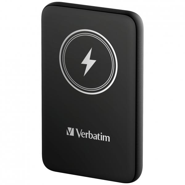 Verbatim Charge 'n' Go Polimeri di litio [LiPo] 10000 mAh Carica wireless Nero (Verbatim Charge Go MagWless PB 10000 Blk)