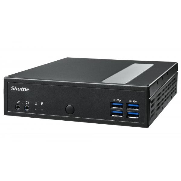 Shuttle DL30N barebone per PC/stazione di lavoro 1.35L sized PC Nero N100 (DL30N N100 65W EXT. - HDMI DISPLAY-PORT COM-PORT GLN)