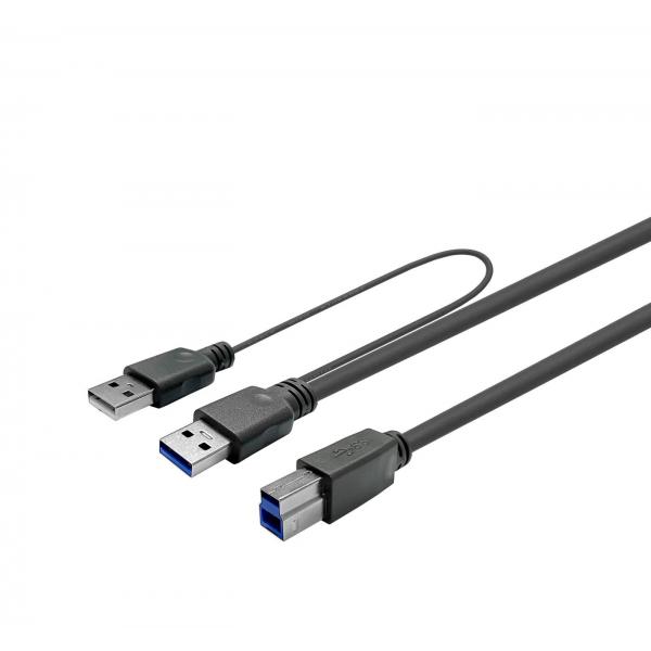 Vivolink PROUSB3AB10C-DUAL cavo USB USB 3.2 Gen 1 [3.1 Gen 1] 10 m USB A USB B Nero (USB 3.0 ACTIVE CABLE A MALE - - B MALE 10m - Warranty: 144M)