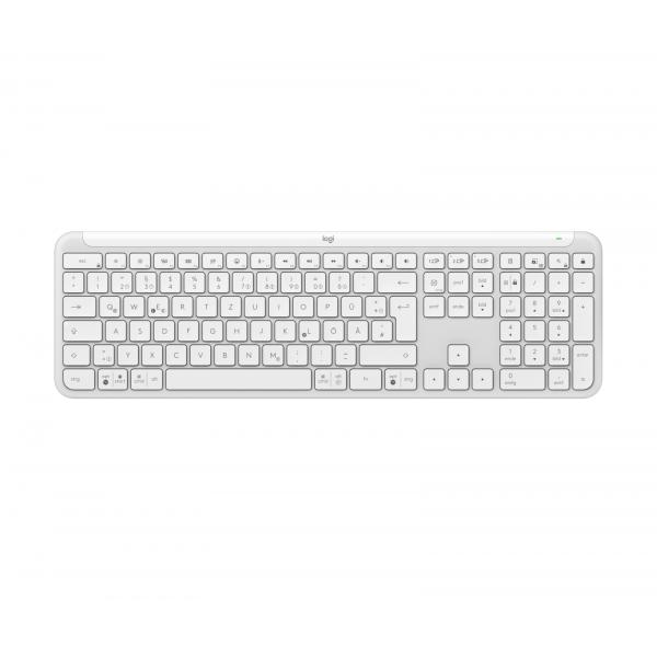 Logitech Signature Slim K950 (SIGNATURE SLIM WIRELESS K950 - OFF WHITE - DEU - CENTRAL-419) - Versione Tedesca