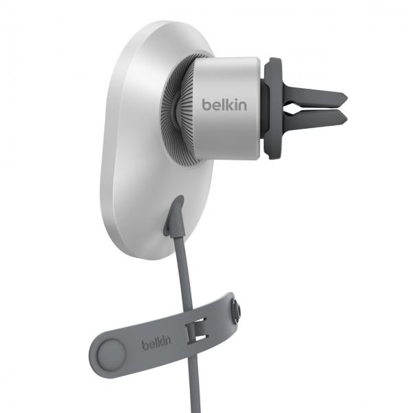 Belkin BoostCharge Pro Grigio (BOOSTCHARGE MAGNET KABELLOSES - QI2[15W] OHNE KFZ-NETZTEIL WEI)