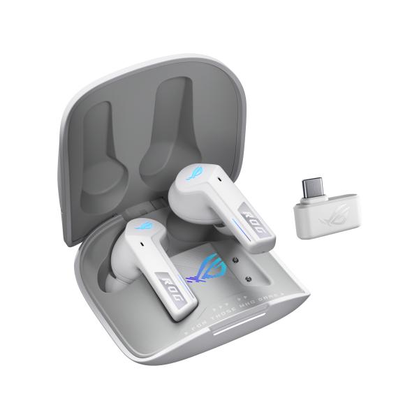 ASUS ROG Cetra True Wireless Speednova Auricolare True Wireless Stereo [TWS] In-ear Gaming Bluetooth Bianco (ASUS ROG CETRA SPEEDNOVA MOONLIGHT)