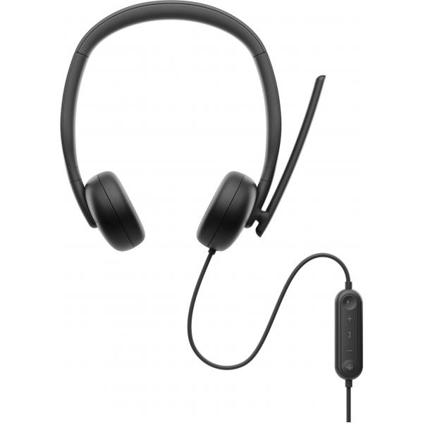 DELL WH3024 Auricolare Cablato A Padiglione Musica e Chiamate USB tipo-C Nero (DELL WIRED HEADSET WH3024 - )