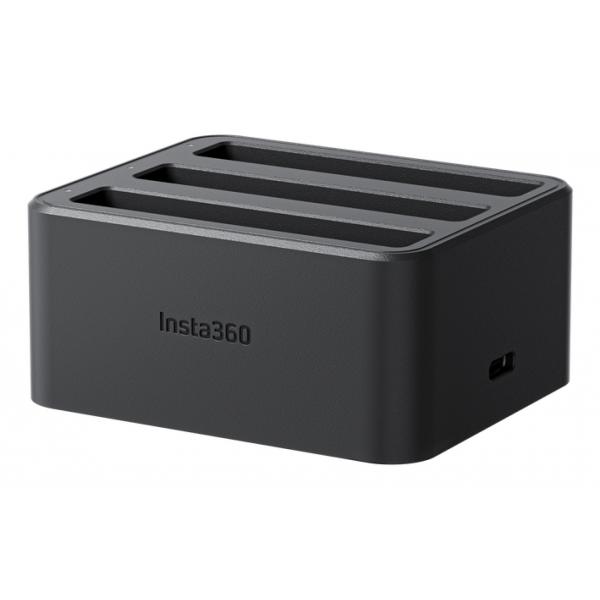 Insta360 CINSBBMJ carica batterie Batteria per telecamera sportiva USB (Insta360 X4 Fast Charge Hub)