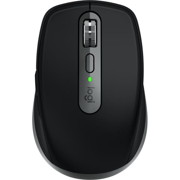 Logitech MX Anywhere 3S for Mac mouse Ufficio Mano destra RF senza fili + Bluetooth Laser 8000 DPI (MX Anywhere 3 for Mac Compact - Black - Warranty: 12M)