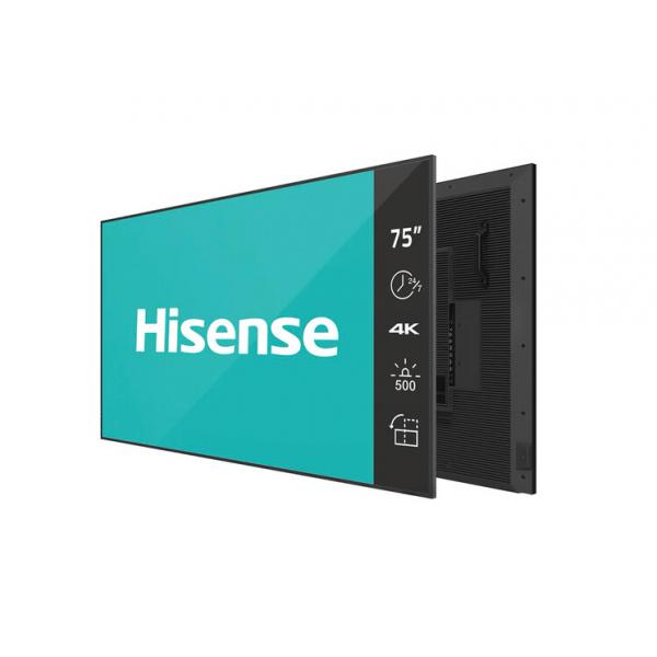 Hisense 75DM66D visualizzatore di messaggi 190,5 cm [75] LED Wi-Fi 500 cd/m² 4K Ultra HD Nero Processore integrato Android 11 24/7 (Hisense DM Series 75' 4K Digital Signage Display)