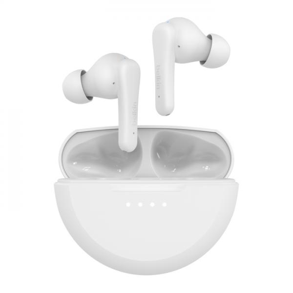 Belkin SoundForm Rhythm Cuffie Wireless In-ear Musica e Chiamate Micro-USB Bluetooth Bianco (SOUNDFORM RHYTHM TRUE WLESS BUDS WHT)