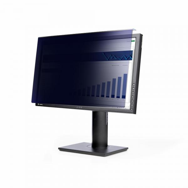 StarTech.com Filtro privacy per monitor da 24 16:9, filtro di sicurezza in acrilico da appendere, pellicola protettiva ad installazione rapida, +/- 30 gradi, lucido (24IN MONITOR PRIVACY SCREEN - - H