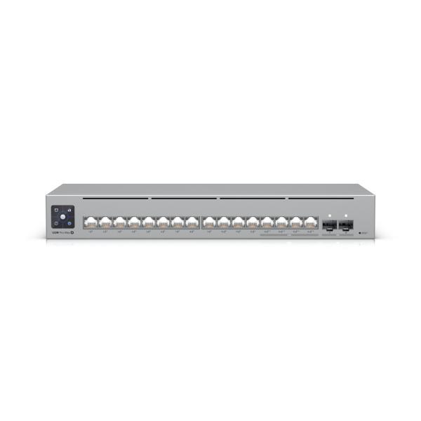 Ubiquiti Pro Max 16 PoE Gestito L3 Gigabit Ethernet [10/100/1000] Supporto Power over Ethernet [PoE] Grigio (Ubiquiti Switch UniFi 12xRJ45 GBit/4xRJ45 2.5G/2xSFP+ Managed PoE+ 180W Max optional 19 Ra