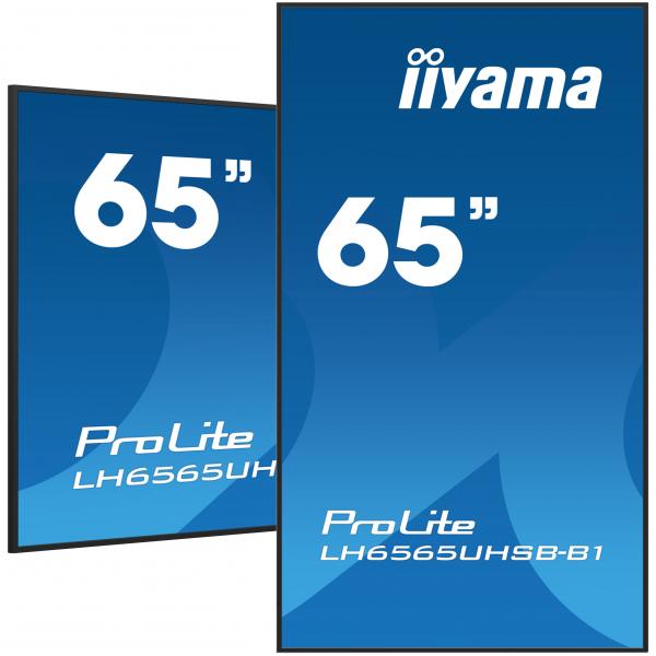 iiyama LH6565UHSB-B1 visualizzatore di messaggi Design chiosco 163,8 cm [64.5] LED Wi-Fi 800 cd/m² 4K Ultra HD Nero Processore integrato Android 11 24/7 (iiyama LH6565UHSB-B1 Signage Display Kiosk de