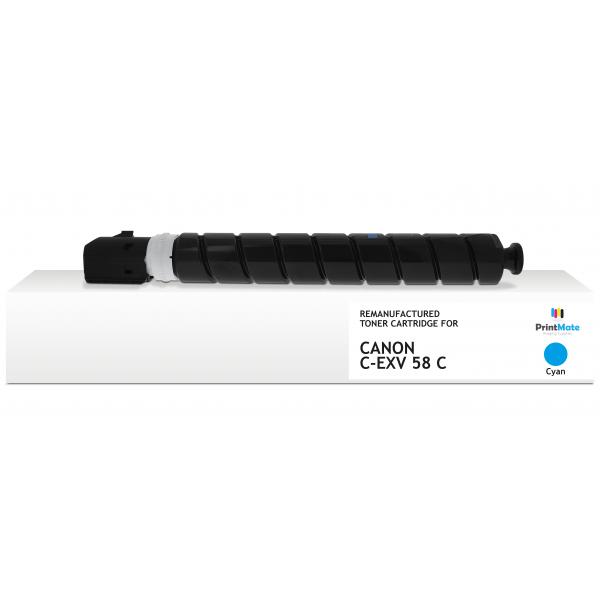 PrintMate K40434F6 cartuccia toner 1 pz Compatibile Ciano (REMANUFACTURED CYAN TONER C-EXV58C 60000P YIELD)