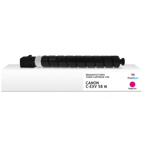 PrintMate K40435F6 cartuccia toner 1 pz Compatibile Magenta (REMANUFACTURED MAGENTA TONER C-EXV58M 60000P YIELD)