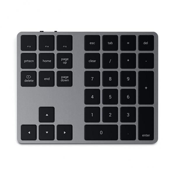 Satechi ST-XLABKM tastierino numerico Universale Bluetooth Grigio (Numeric Keypad Universal - Bluetooth Grey - Warranty: 12M)