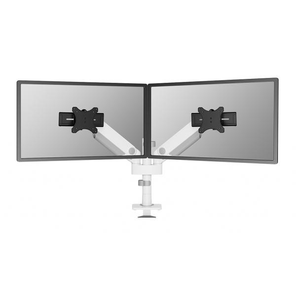 Neomounts DS65S-950WH2 Braccio per monitor 24-34 - molla a gas - Topfix - multiregolabile - 180°-stop (NEOMOUNTS NEXT ONE SL DESK - MOUNT DOUBLE DISPLAY SLIDING VES)