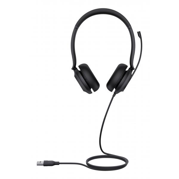 Yealink UH35 Dual UC Auricolare Cablato A Padiglione Ufficio USB tipo A Nero (Yealink Headsets UH35 Dual UC)