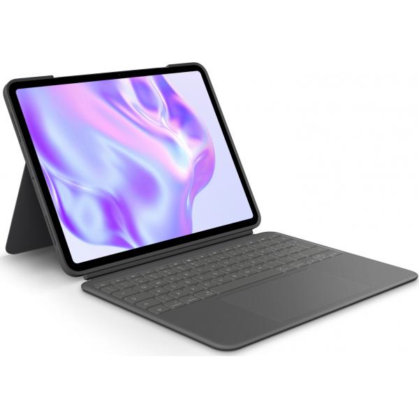 Logitech Combo Touch QWERTY Italiano Smart Connector Grafite (Logitech Combo Touch - Custodia tastiera e carta - con trackpad - retroilluminato - Apple Smart connector - QWERTY - italiana - grafite -