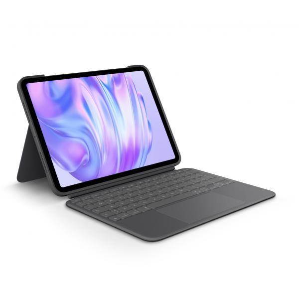 Logitech Combo Touch per Pad Pro da 11 (Logitech Combo Touch - Custodia tastiera e carta - con trackpad - retroilluminato - Apple Smart connector - QWERTY - italiana - grafite - per Apple 11-inch iPa