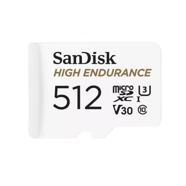 SANDISK HIGH ENDURANCE MICRO SDXC 512GB + SD ADAPTER FOR