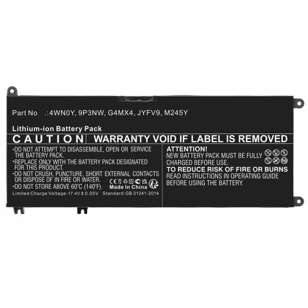 CoreParts MBXDE-BA0274 ricambio per laptop (Battery 56.00Wh 15.2V 3685mAh - for DELL Computer - Warranty: 12M)
