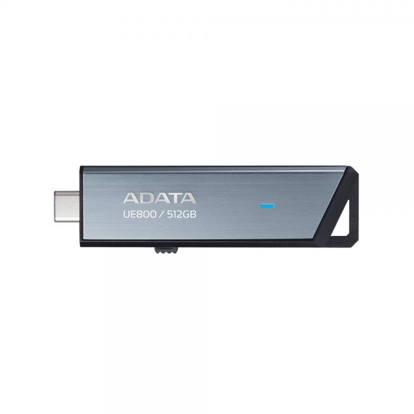 ADATA UE800 unità flash USB 512 GB USB tipo-C 3.2 Gen 2 [3.1 Gen 2] Argento (UE800 USB Flash Drive 512 GB, - Silver - Warranty: 24M)