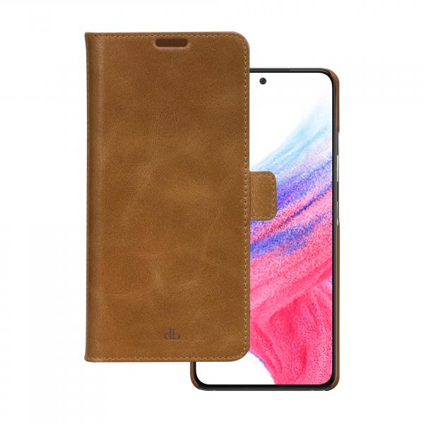 dbramante1928 Lynge custodia per cellulare 16,5 cm [6.5] Custodia a libro Marrone chiaro (dbramante1928 Lynge - Flip cover per cellulare - tan - per Samsung Galaxy A53 5G)