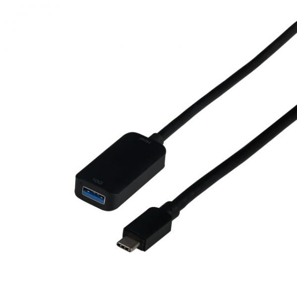 EFB Elektronik EBUSBC-USBA10GE.5 cavo USB USB 3.2 Gen 2 [3.1 Gen 2] 5 m USB C USB A 10 Gbit/s Nero (USB 3.2 GEN2 10G EXTEN. C-A 5M - EXTENSION C-A MALE/FEMALE)