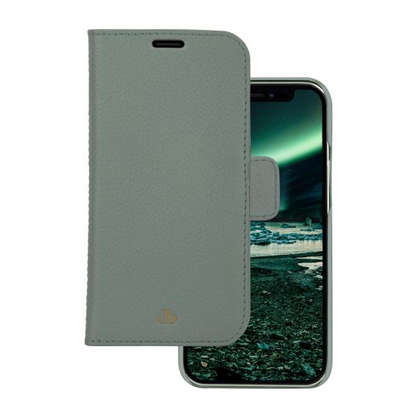 dbramante1928 New York custodia per cellulare 15,5 cm [6.1] Custodia a borsellino Verde (dbramante1928 New York - Flip cover per cellulare - cover posteriore magnetica staccabile - pelle Saffiano - g