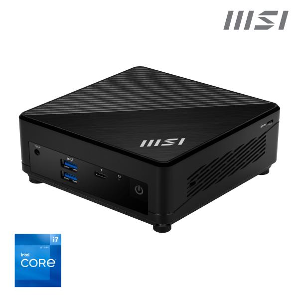 MSI Cubi 5 12M I7 1255U BB barebone per PC/stazione di lavoro 0.66L sized PC Nero i7-1255U Intel SoC (CUBI 5 12M I7 1255U BB)