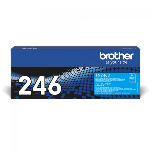 Brother TN-246C cartuccia toner 1 pz Originale Ciano (TN-246 CYAN HY TONER FOR DCL - 2.2000P F/ HL-3152CDW -3172CDW)