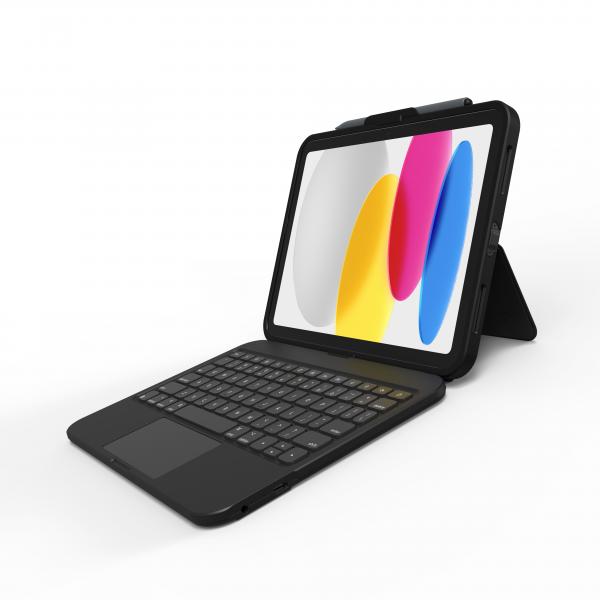 ZAGG Tough Keys QWERTY Inglese USB tipo-C Nero (ZAGG KB TOUGH KEYS - IPAD 10.9IN [10TH GEN]/A16 BLACK) - Versione UK
