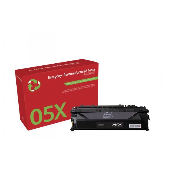 Toner rigenerato Everyday™ di Xerox Mono compatibile con HP 05X [CE505X], Alta capacità (HP LJ P2055 HIGH YIELD - OEM CE505X)