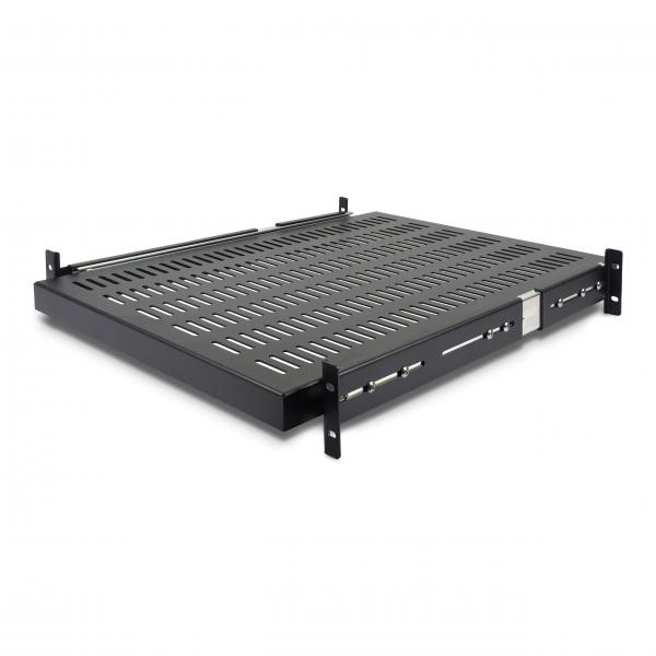 StarTech.com Ripiano scorrevole per montaggio a rack profondità regolabile con fessure 2U – 22.7kg (2U SERVER RACK SHELF SLIDING - VENTED RACK MOUNT SHELF)