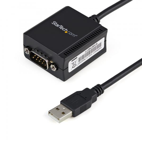 StarTech.com Cavo adattatore RS-232 USB FTDI a seriale 1 porta, con interfaccia COM (1 PORT FTDI USB TO SERIAL ADAPT - CABLE WITH COM RETENTION)
