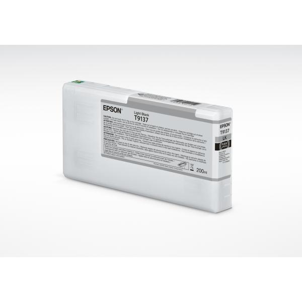 Epson T9137 Light Black Ink Cartridge [200ml] (T9137 LIGHT BLACK INK CART - 200ML)