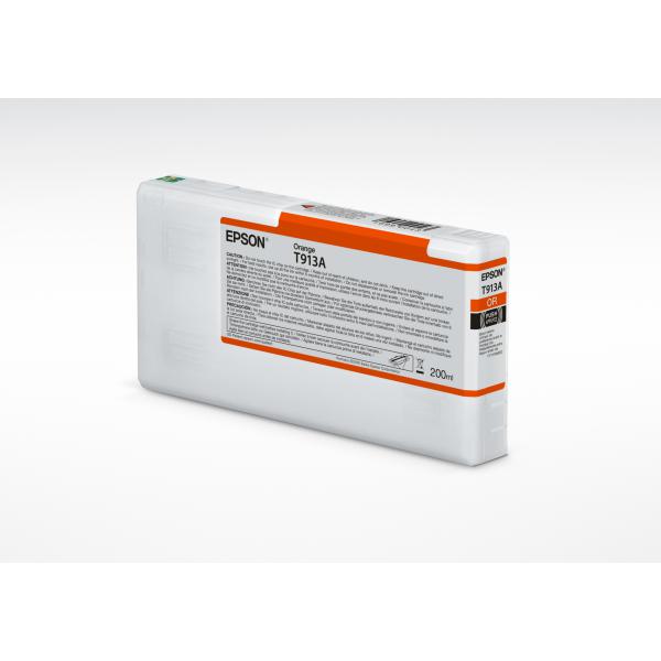 Epson T913A Orange Ink Cartridge [200ml] (T913A ORANGE INK CARTRIDGE - 200ML)