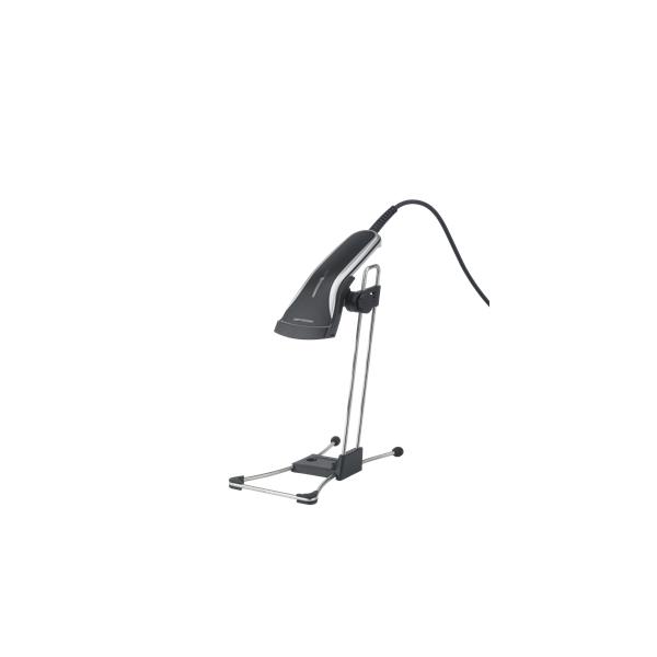Opticon OPR2001 Lettore di codici a barre portatile 1D Laser Nero, Grigio (OPR-2001Z, Ultra-thin,HS 1D - Laser,100 - scan/s,Manual/Auto-trigger/Stand detection,USB,Stand incl, Black Laser, incl. - Wa