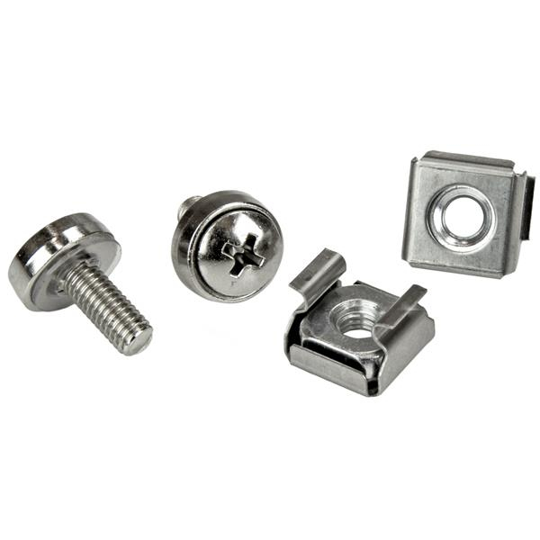 StarTech.com Confezione da 100 viti di fissaggio M5 e dadi ingabbiati per armadi server rack (Startech M5 Mounting Screws and Cage Nuts for Server Rack Cabinet - Pack of 100 Server Rack Screws [CABSC