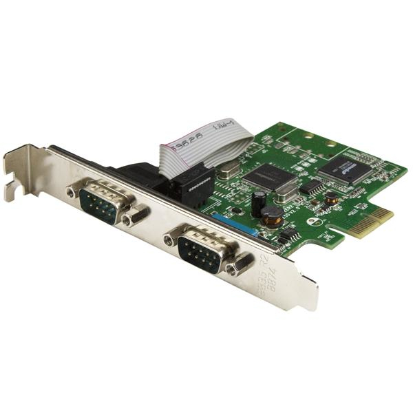 StarTech.com Scheda Seriale PCI Express da 2 porte DB9 con UART 16C1050 - RS232 (2-PORT PCI EXPRESS SERIAL CARD - W/ 16C1050 UART - RS232 SERIAL C)
