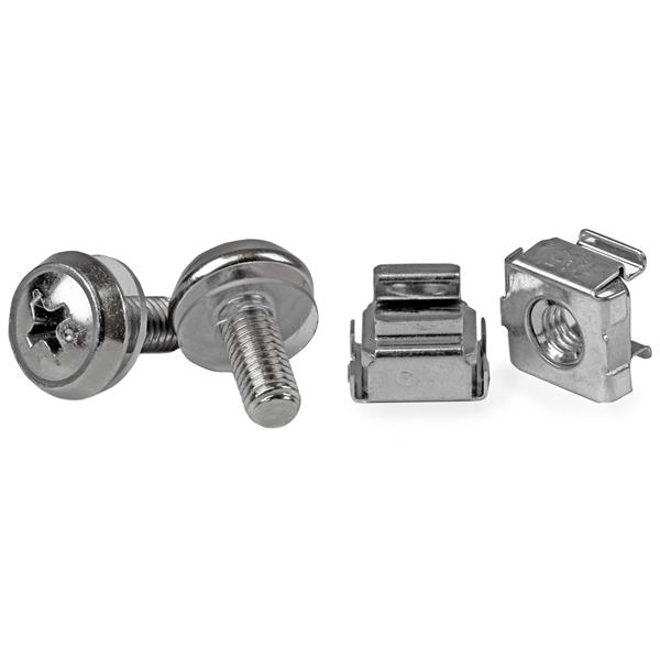 StarTech.com Confezione da 50 viti di fissaggio M5 e dadi ingabbiati per armadi server rack (M5 MOUNTING SCREWS SILVER - 50 PACK SERVER RACK M5 CAGE NUTS)
