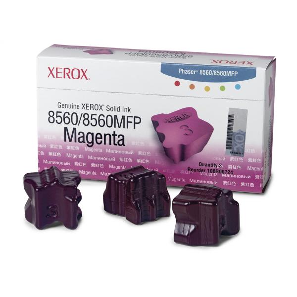 Xerox Inchiostro solido in barrette Magenta da 3.400 pagine per Phaser 8560 / 8560MFP [108R00724] (XEROX 8560 3pack INK MAGENTA XEROX 8560)