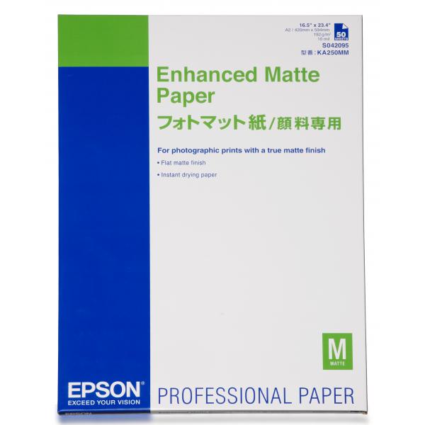 Epson Enhanced Matte Paper (ENHANCED MATTE PAPER-A2 50S-192)