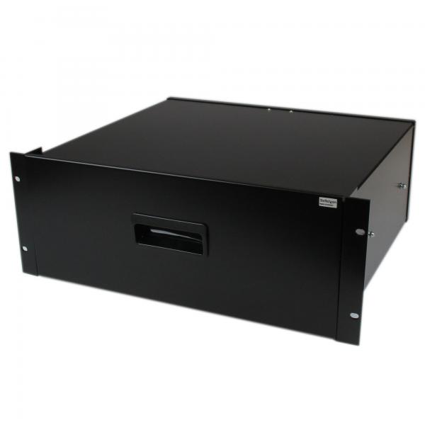 StarTech.com Cassetto archiviazione in acciaio 4U colore nero per rack 19'' e armadi (4U BLACK STEEL STORAGE DRAWER - FOR 19IN RACKS AND CABINETS)