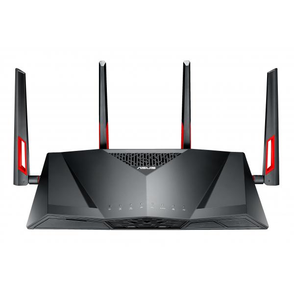 ASUS DSL-AC88U router wireless Gigabit Ethernet Dual-band [2.4 GHz/5 GHz] Nero (ASUS ROUTER ADSL W/L 2167MBPS DSL-AC88U)