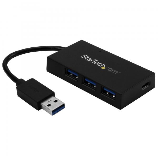 StarTech.com Hub USB 3.0 a 4 Porte - Hub USB Type-A con 1x USB-C e 3x USB-A Porte [SuperSpeed 5Gbps] - Alimentato da Bus USB - Adattatore/Hub USB 3.1 Gen 1 - Hub USB Portatile per Notebook (4 PORT US