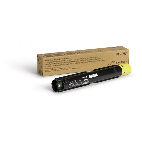 Xerox Cartuccia toner Giallo a Alta capacità da 10100 Pagine per Stampante a colori ® VersaLink® C7000 [106R03758] (VERSALINK C7000 YELLOW TONER - HIGH CAPACITY CARTRIDGE 10.1K P)