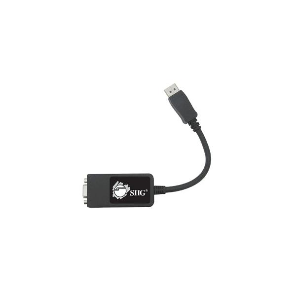 Siig CB-DP0082-S1 cavo e adattatore video 0,24 m VGA [D-Sub] DisplayPort Nero (SIIG DisplayPort to VGA Adapter CB-DP0082-S1)