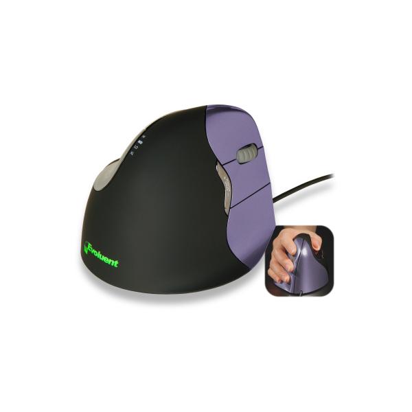 Evoluent VM4S mouse Ufficio USB tipo A (An Evoluent product. The VMOUS4RS is a SMALL RIGHT HANDED Evoluent VerticalMouse. Patented design that supports your hand in a relaxed handshake position- and